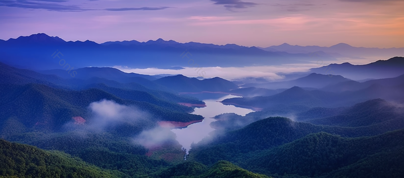 山水自然风光烟雾缭绕摄影图,高清,摄影图,摄影图片,图片大全,摄影图免费下载